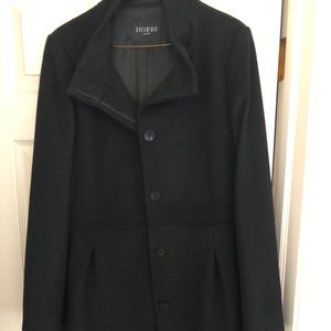 Hobbs London Black Wool Coat